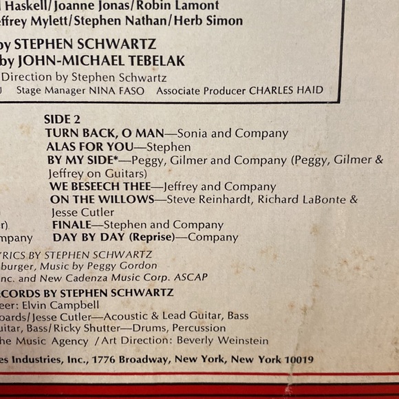 Godspell Original Cast 1970s Godspell vinyl record, album musical - vgc - Picture 4 of 9